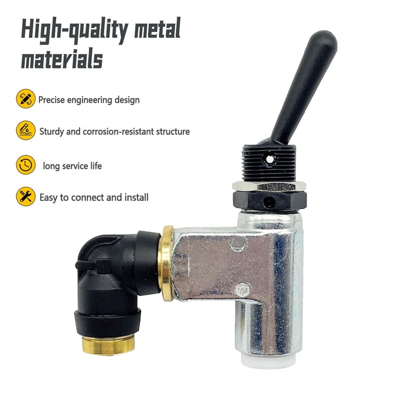 SIDMILE BA14500 Air Toggle Switch Pneumatic Control Valve Fit for Peterbilt Truck - Image 4